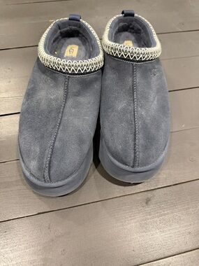 UGG Navy Suede Slip-On platform Clog size 12 women’s